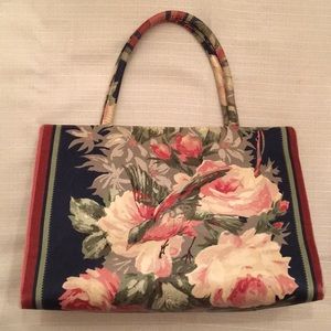 Vintage Margaret Smith Bird Floral Spring Handbag